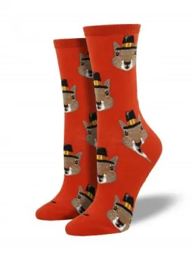 Ladies Pilgrim Squirrels Socks