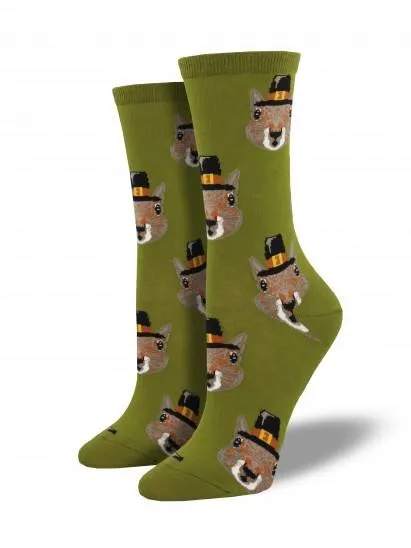 Ladies Pilgrim Squirrels Socks