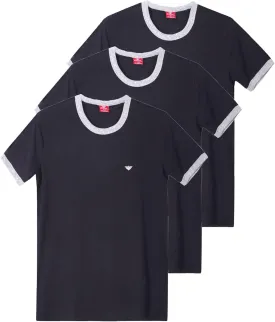 Men's Cotton Crew Neck T-Shirts, Breathable Loose Sleepwear Top, Casual Sports Short Sleeved TopsPack of 3