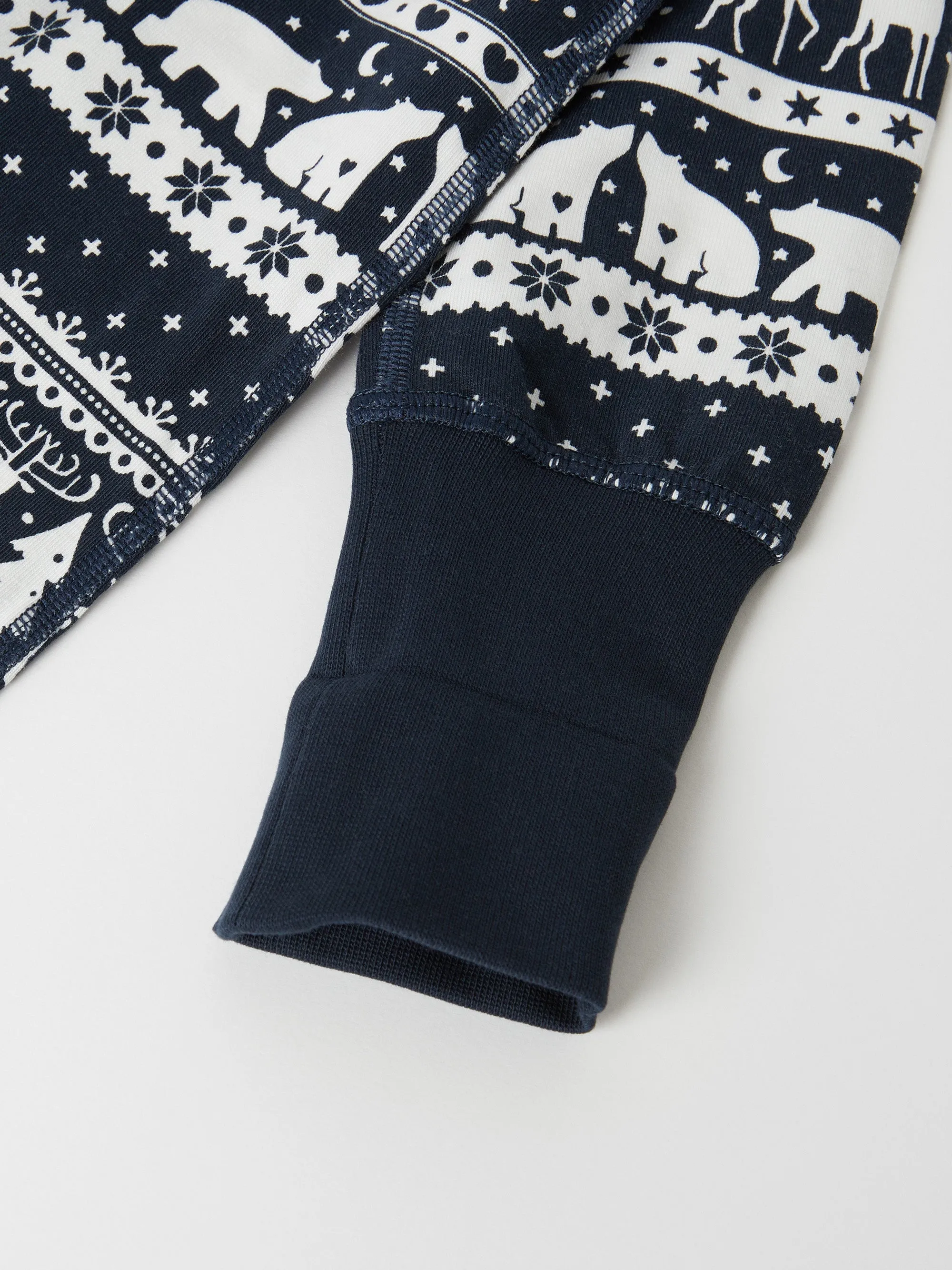 Nordic Reindeer Baby Sleepsuit