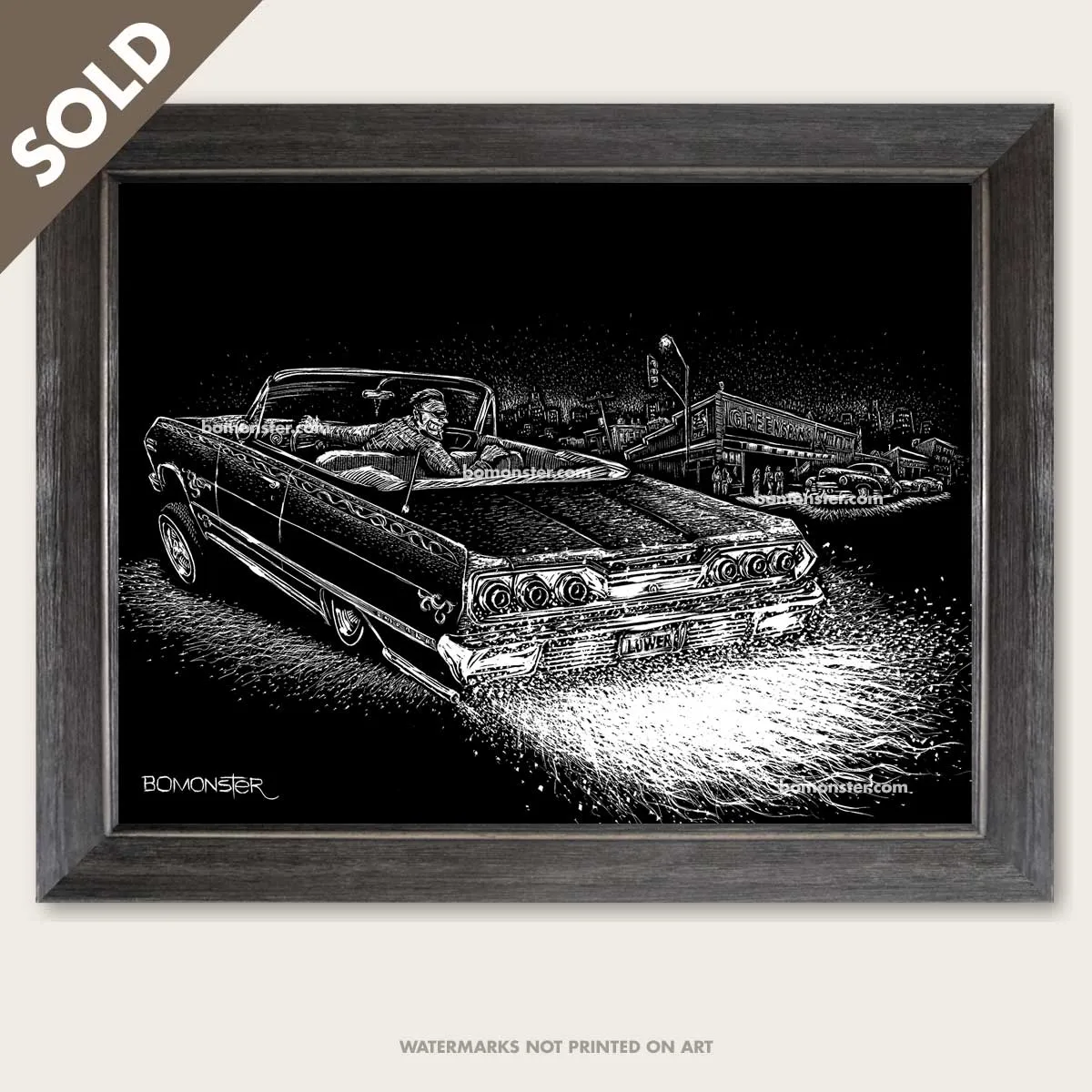 Original Lowrider Art "Layin' Frame"