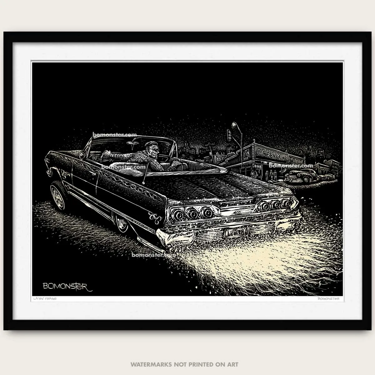 Original Lowrider Art "Layin' Frame"