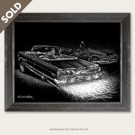 Original Lowrider Art "Layin' Frame"