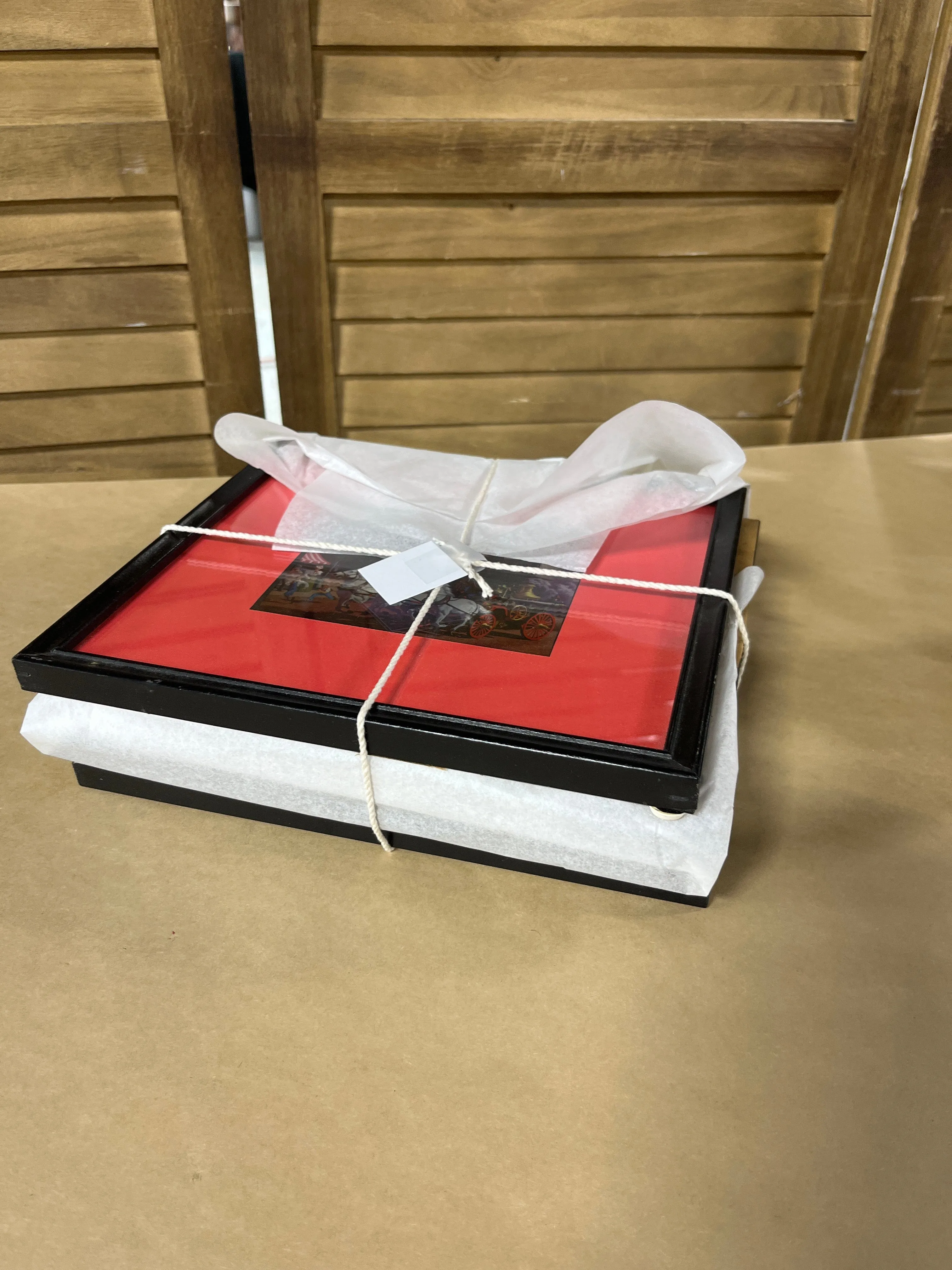 Paul Detlefsen 4 Piece Art, with Red Mat and Black Frame