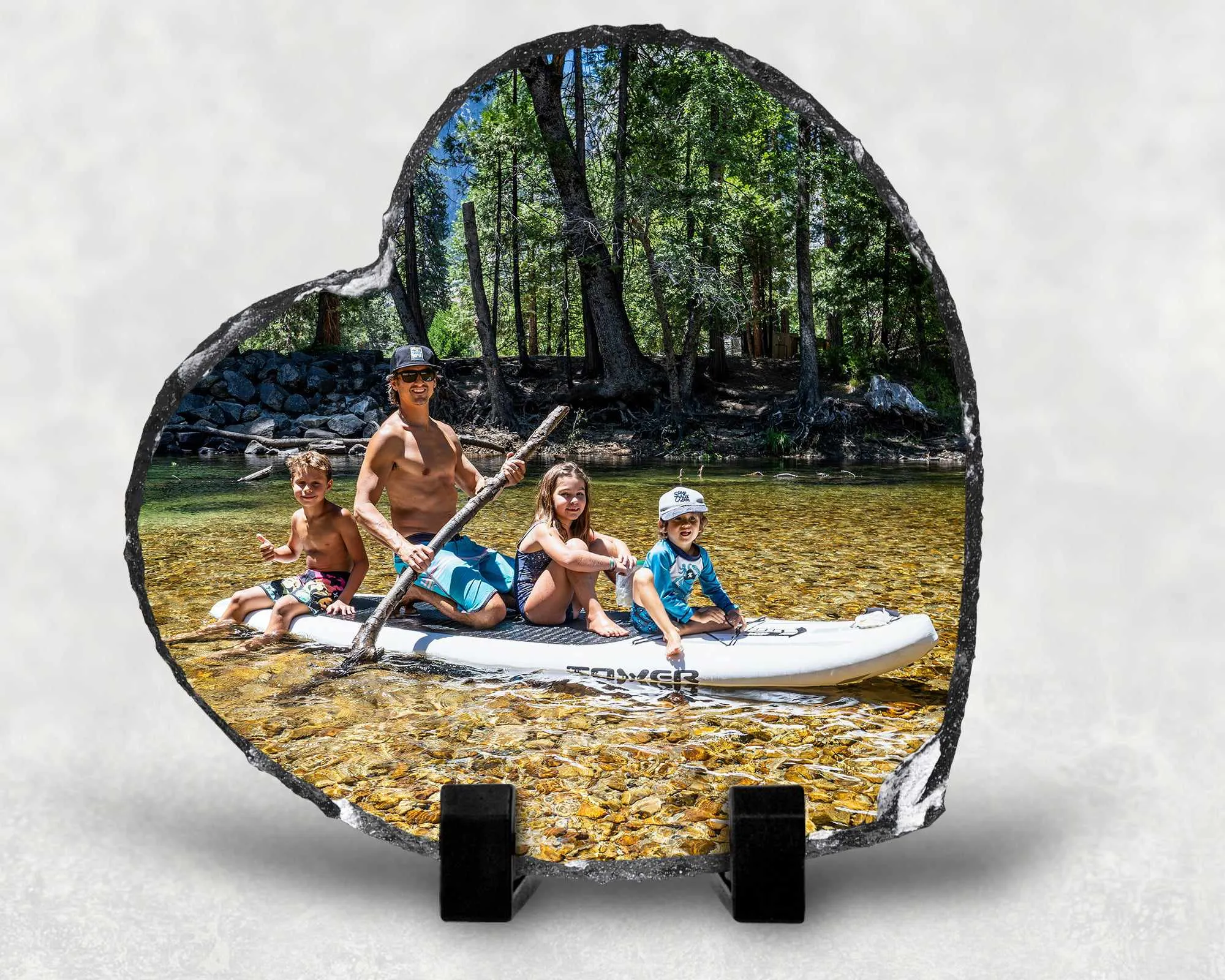 Personalised Father's Day Photo Slate Gift