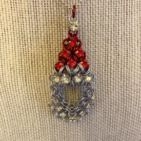Puffy Rhinestone Santa Pendant Kit