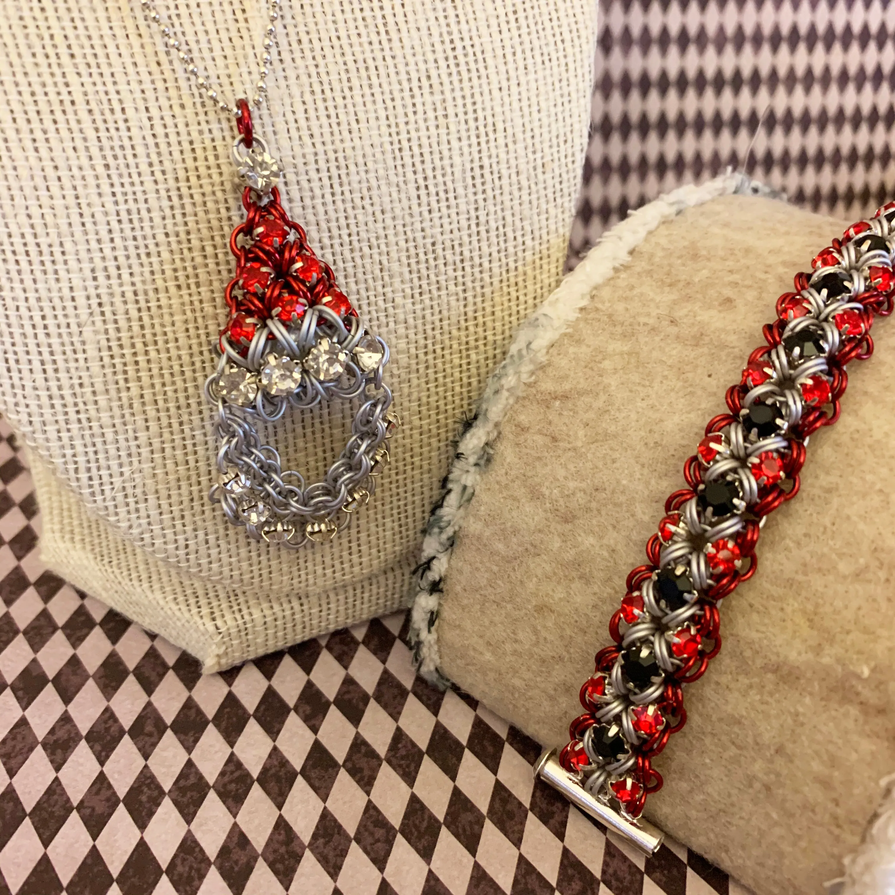 Puffy Rhinestone Santa Pendant Kit