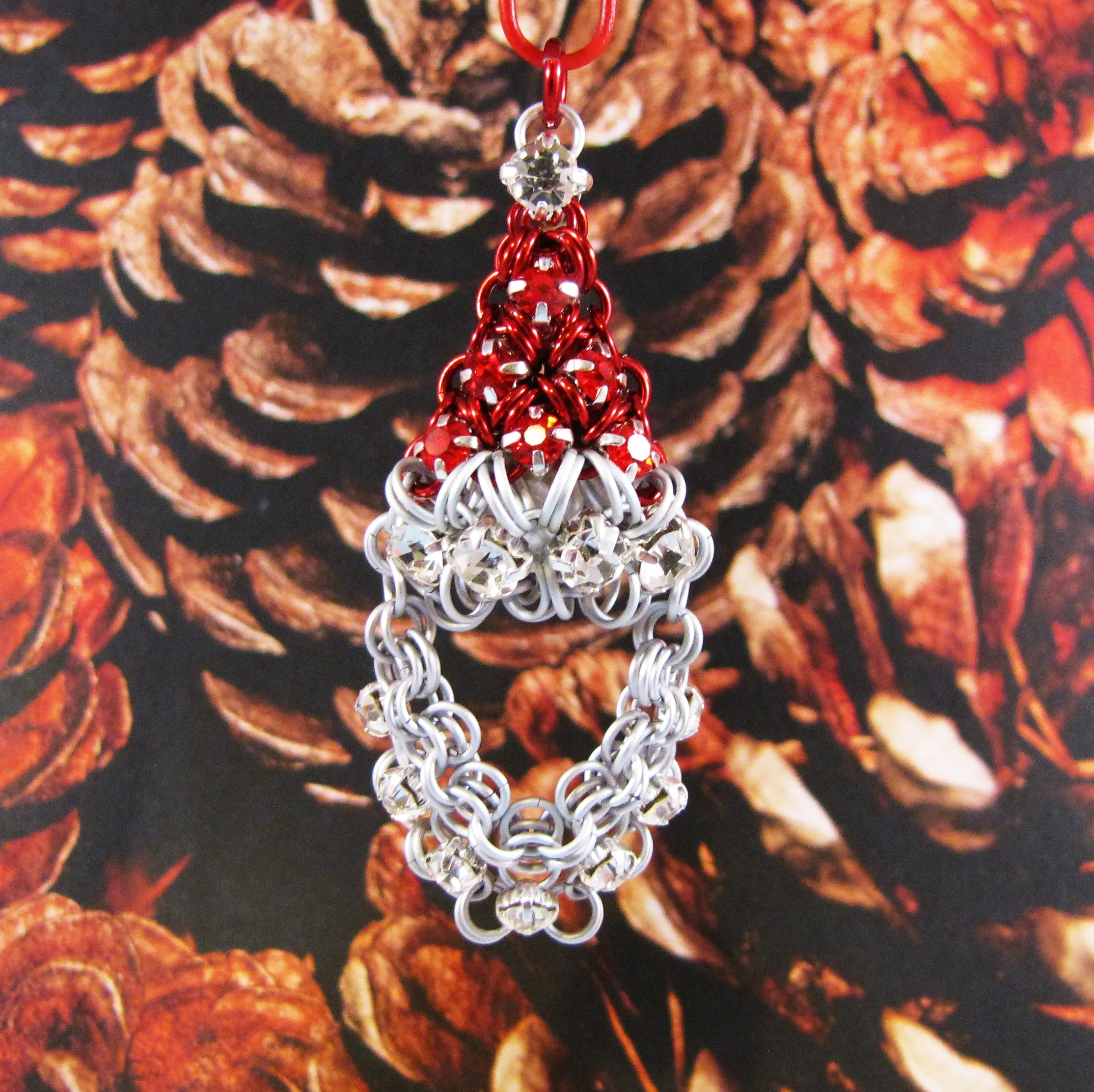 Puffy Rhinestone Santa Pendant Kit