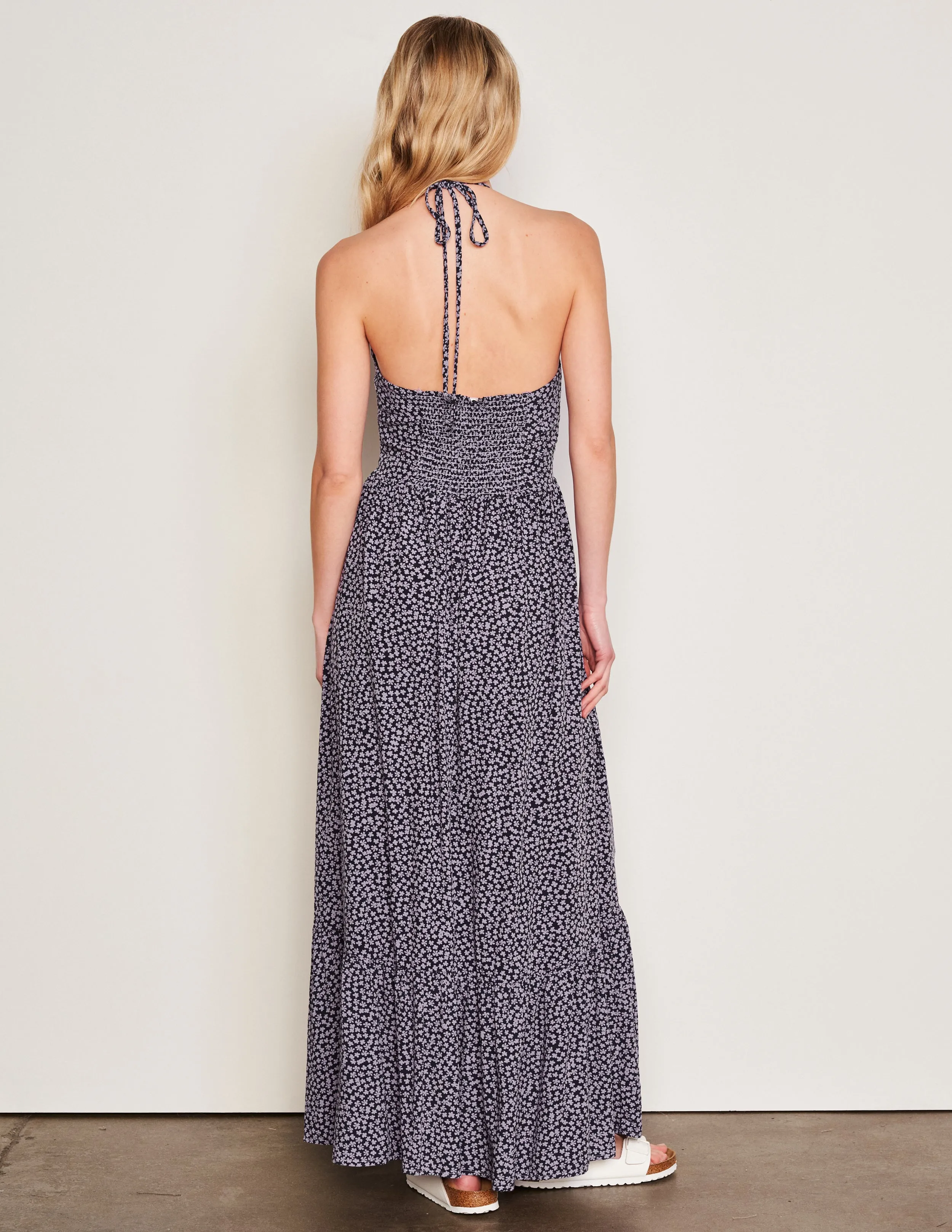 Sundry Clover Sun Dress in Dark Lavender