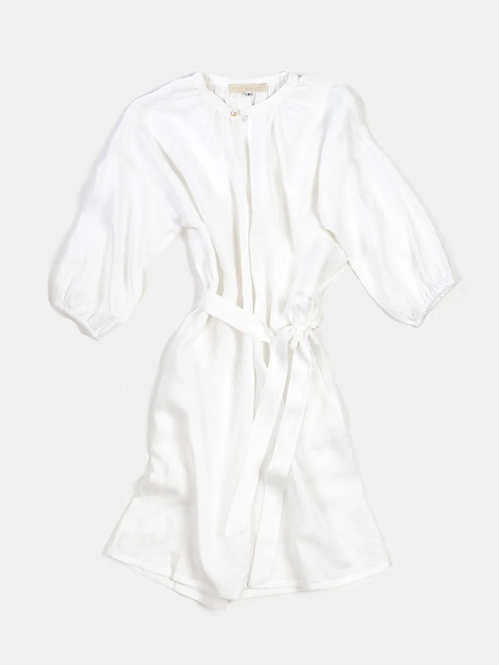 Tynan Handkerchief Linen Dress In White
