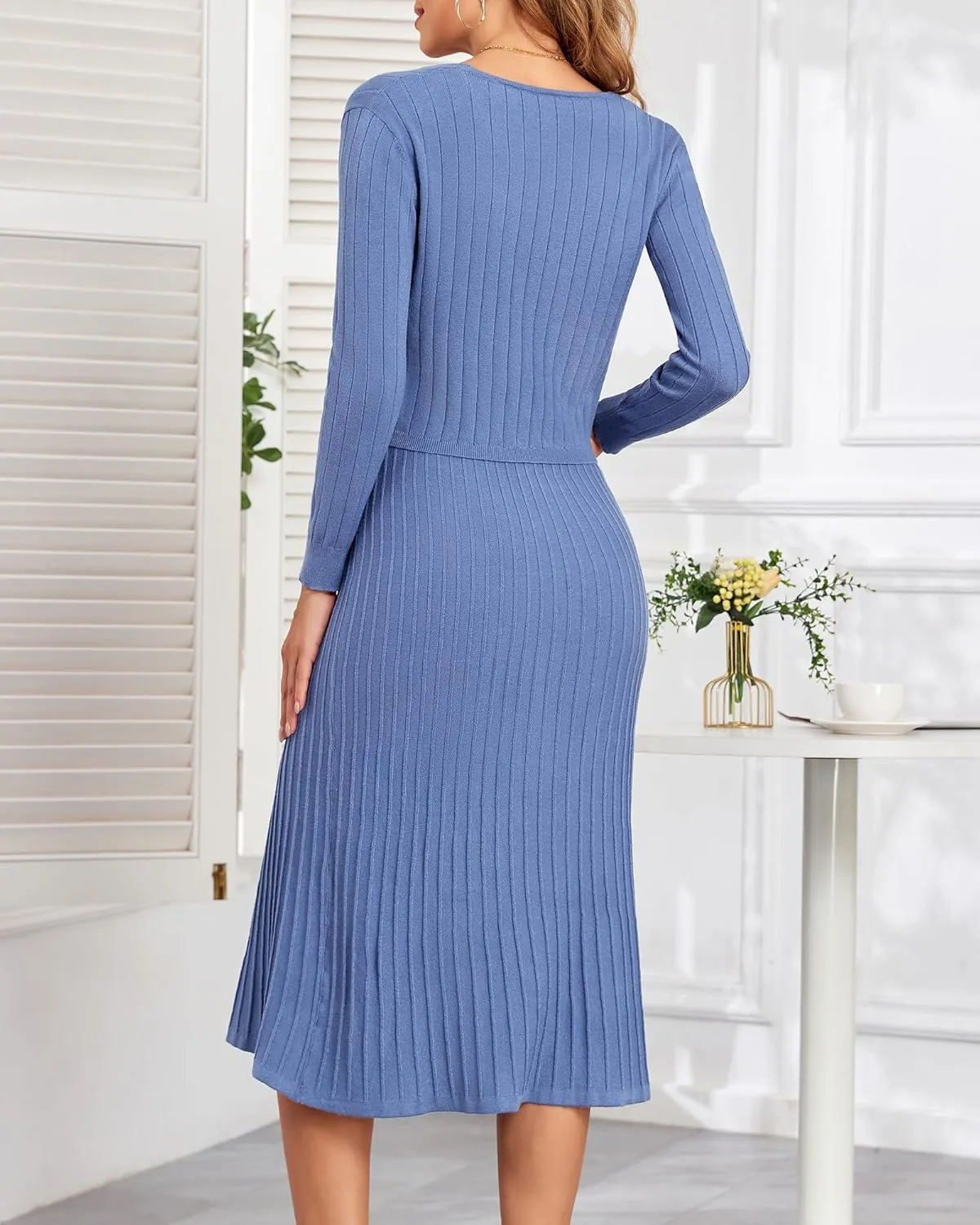 V FOR CITY Maternity Dress for Baby Shower Pregnancy Photoshoot Midi Bodycon Pleated A-Line Cropped Cardigan 2 Piece Sets