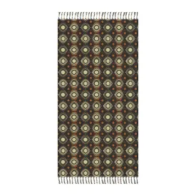Vampire Art Grunge Boho Beach Cloth Towel - Sixties Brown