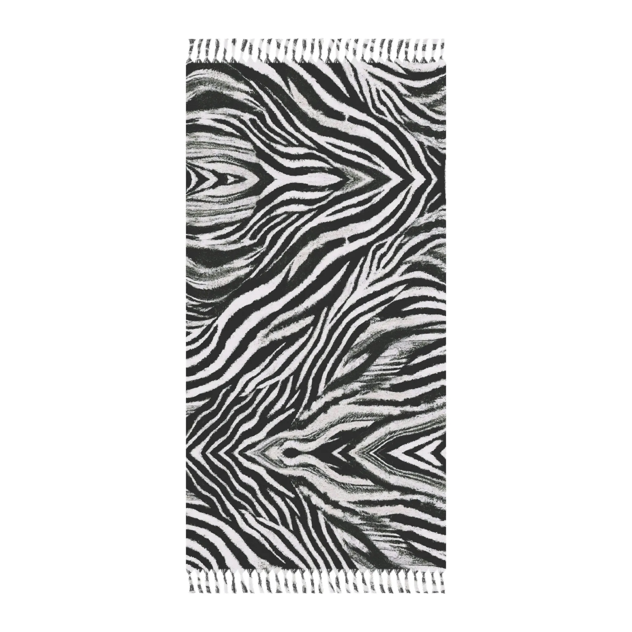 Vampire Art Grunge Zebra Boho Beach Cloth by Vampire Art