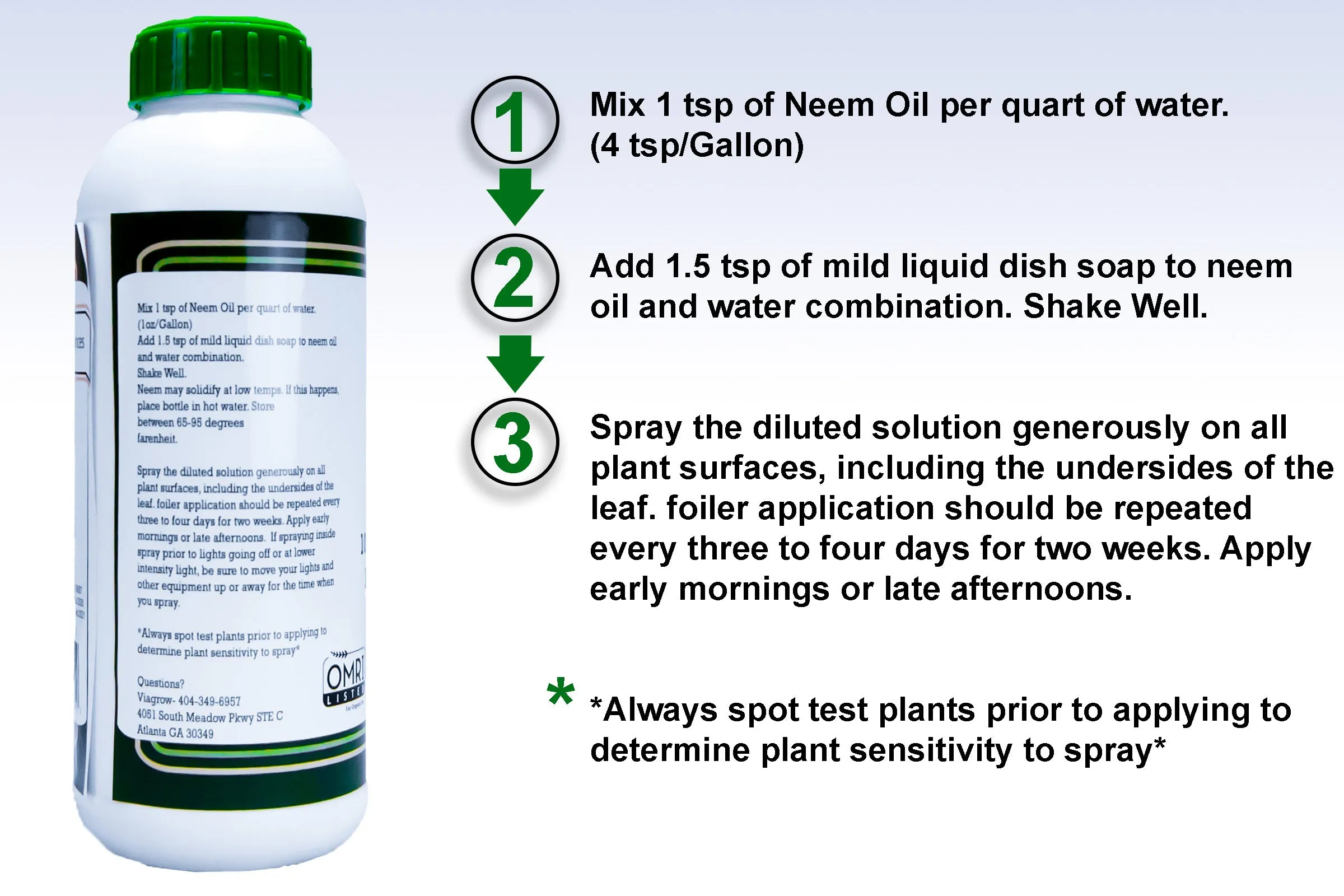 Viagrow 32oz Cold Pressed Neem Oil Seed Extract (Case of 15)