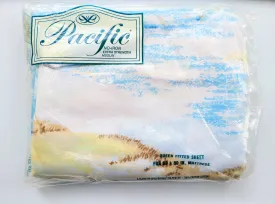 Vintage Bed Sheet - Queen - Fitted - Ebb Tide - Pacific - BDQFF295