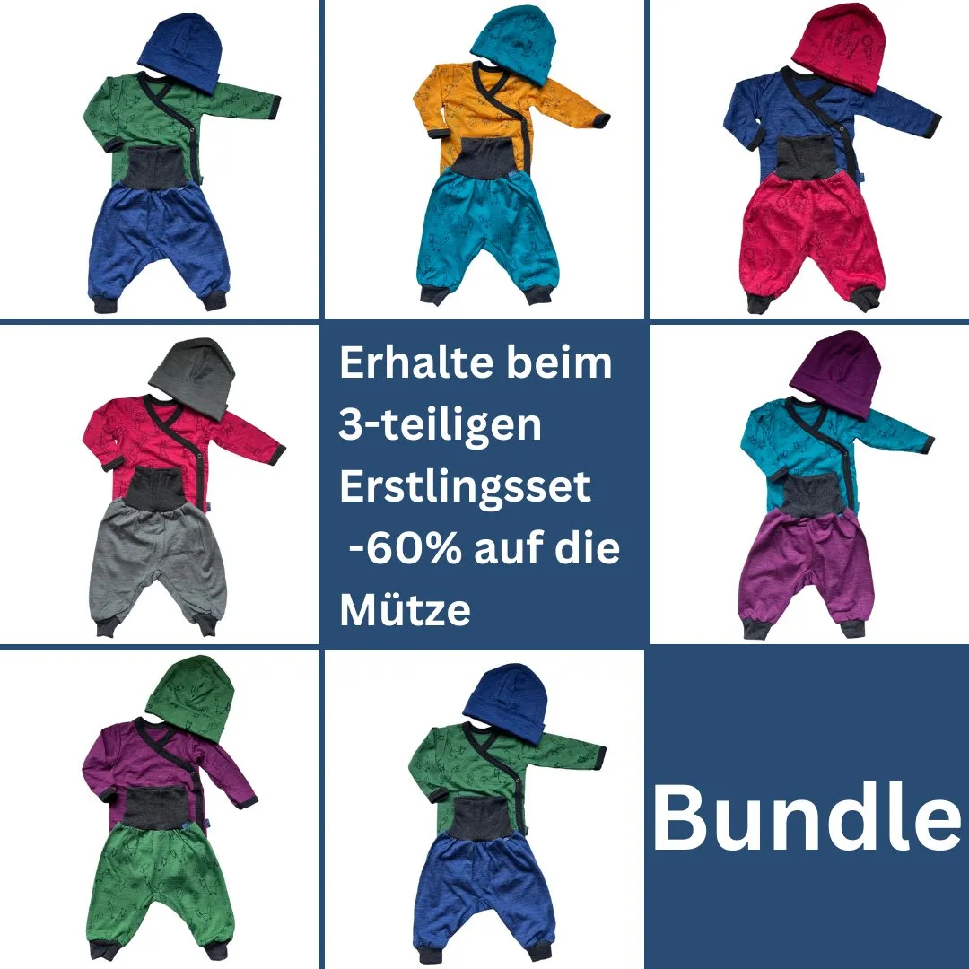 Wickelbody sonnengelb Fuchs, Merinowolle & Seide (bio/GOTS)